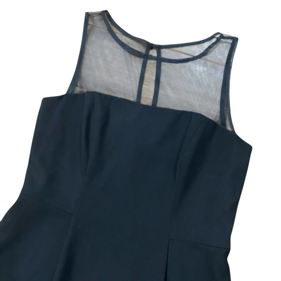 Aidan Mattox Chic Black Cocktail Dress Sleeveless A-Line Fit & Flare Sz 10 - Picture 5 of 14